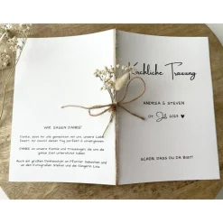 Online Kirchenheft Trauung Nr. 01 | personalisierbar | Katholischer Gottesdienst | kirchliche Trauung | Hochzeit | Kirche Heft Einladungskarten