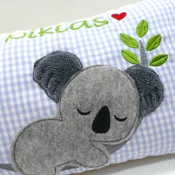 Best Kissen mit Namen Koala Beuteltier Namenskissen Taufkissen Kuschelkissen Kindergartenkissen Geburtsgeschenk Gastgeschenke