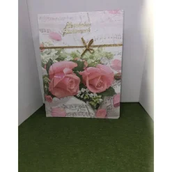 Clearance Klappdeckelbox mit Serviettenmotiv " Rosen und Notenblatt " Geschenke
