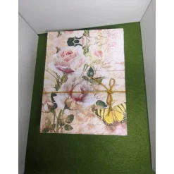Geschenke|Kreatives von Mini Molli Klappdeckelbox mit Serviettenmotiv " Alles Gute " Rosen und Schmetterling