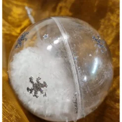 Sale Klare Weihnachtskugeln befüllt, 4 Stück, B-Ware Baumschmuck