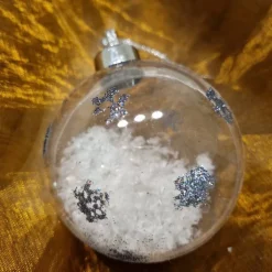 Sale Klare Weihnachtskugeln befüllt, 4 Stück, B-Ware Baumschmuck