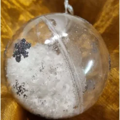 Sale Klare Weihnachtskugeln befüllt, 4 Stück, B-Ware Baumschmuck