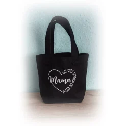 Outlet kleine Geschenktasche, Stofftasche, Mama, Muttertag Geschenkverpackungen