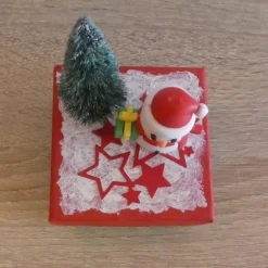 Clearance kleine Geschenkverpackung mit Schneemann und Tannenbaum Geschenke