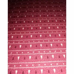kleine Herzen in beige und rot -Kombistoff zu Candy Cane Angels Weihnachtsstoffe