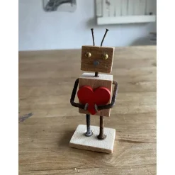 Geschenke|Schlüter Home Design Kleine Holzfigur mit Herz, Geschenk, Mitbringsel für Liebende, Lieblingsmensch,