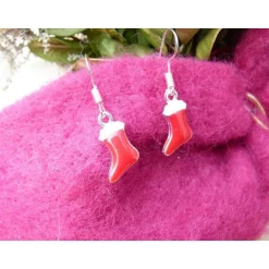 kleine Nikolausstiefel als Ohrringe - Weihnachten - Weihnachtsohrringe - Nikolausohrringe Weihnachtsaccessoires