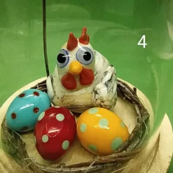 Best kleine Ostergrüße aus Glas Osterkörbchen
