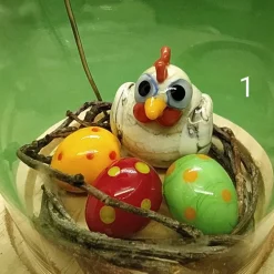 Best kleine Ostergrüße aus Glas Osterkörbchen