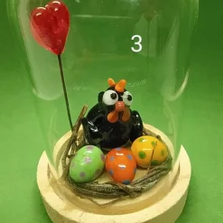 Best kleine Ostergrüße aus Glas Osterkörbchen
