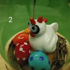 Best kleine Ostergrüße aus Glas Osterkörbchen
