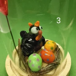 Best kleine Ostergrüße aus Glas Osterkörbchen