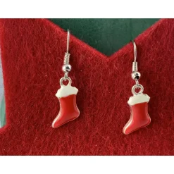 Weihnachtsaccessoires|TinkyStar kleine rote Nikolausstiefel als Ohrringe * Weihnachten * Weihnachtsohrringe * Nikolausohrringe * Nikolaus * Stiefelohrri
