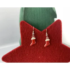 Weihnachtsaccessoires|TinkyStar kleine rote Nikolausstiefel als Ohrringe * Weihnachten * Weihnachtsohrringe * Nikolausohrringe * Nikolaus * Stiefelohrri
