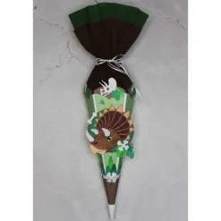 Clearance Kleine Schultüte Dinosaurierkopf „Zera“ 41 cm 5-eckig Kinder Schultüten