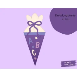 Sale Kleine Schultüte 6er Bastelset Einladungskarte | Einladung Schulanfang | Einladungskarte Schulanfang Kinder Einschulung
