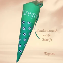 Best Kleine Schultüte, Vorschultüte, Zuckertüte - Fußballpersonalisierbar Kinder Einschulung