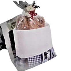 Säckchen & Beutel|Afrosteff Kleine weihnachtliche Geschenketasche, Gebäcktasche