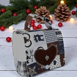 Säckchen & Beutel|Afrosteff Kleine weihnachtliche Geschenketasche, Gebäcktasche