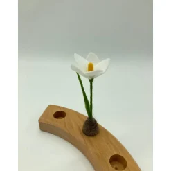 Discount Kleines Frühlingsblümchen für den Jahreszeitentisch, Krokus oder Buschwindröschen, Filzblume Jahresring, Jahrezeitentisc Dekoration