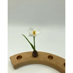 Discount Kleines Frühlingsblümchen für den Jahreszeitentisch, Krokus oder Buschwindröschen, Filzblume Jahresring, Jahrezeitentisc Dekoration