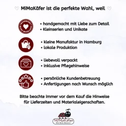 Weihnachtsgeschenke|MiMaKäfer Kleines Weihnachtsgeschenk – Glas Tannenbaum Anhänger mit Karabiner auf Karte