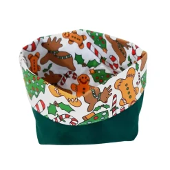 Discount Kleines Weihnachtskörbchen für Gebäck oder Deko, wendbar Säckchen & Beutel
