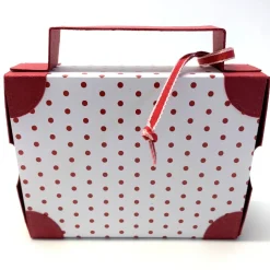 Outlet Koffer aus Karton – Handgemachte Geschenkverpackung für Urlaub, Reisegutschein oder Geldgeschenk (12x9x3,5cm) Geschenkverpackungen