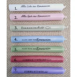 Best Kommunion Geldgeschenk Kommunionsgeschenk Fisch Var. 1 Kerzenhalter rund Reagenzglas Jungen Mädchen Kommunionskerze Guts Geschenke