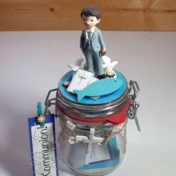 Sale Kommunion Konfirmation Firmung Geldgeschenk Geschenkglas personalisierbar für Jungs Geldgeschenke