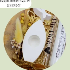 Best Kommunion oder Konfirmation Geschenk-Set | personalisierbar | Geldgeschenk | Geschenkidee | Glaube | Kirche Geschenke