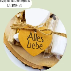 Best Kommunion oder Konfirmation Geschenk-Set | personalisierbar | Geldgeschenk | Geschenkidee | Glaube | Kirche Geschenke