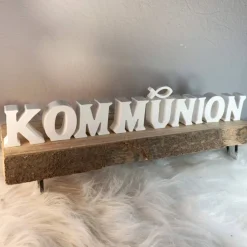 Online Kommunion Tischdeko, Schriftzug Kommunion, Schriftzug, Tischdeko Kommunion Mädchen, Tischdeko Erstkommunion Dekoration