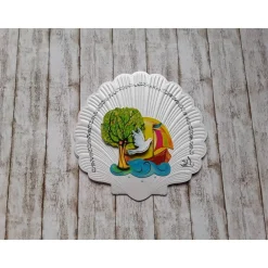 New Kommunionkarte  Baum , weiße Taube, Segelboot Glückwunschkarten