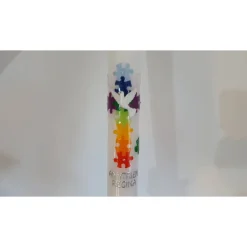Best Kommunionkerze Puzzleteil, Regenbogen Kommunionkerzen