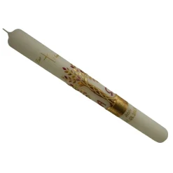 Kommunionkerzen|Lenz Kerzen Kommunionkerze Taufkerze lang Mädchen Lebensbaum rosa gold Baum des Lebens Kreuz Regenbogen Name Datum individualisierbar 400/40 mm