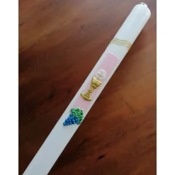 Discount Kommunionkerze, Taufkerze Mädchen (inkl. Beschriftung + Aufbewahrungskarton) Kommunionkerzen