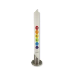 Kommunionkerze Taufkerze lang Taufsimbole Mädchen Jungen bunt silber  Name Datum individualisierbar Kommunionkerzen