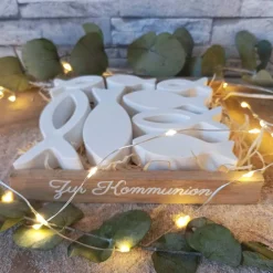 Outlet Kommunions Fische aus Raysin – Handgemachte Deko & Gastgeschenke für Kommunion, Taufe & Konfirmation Dekoration