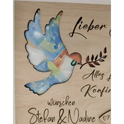 Outlet Konfirmation/ Geldgeschenk/ Taufe/Hochzeitsgeschenk /Geldgeschenk/Geburtstagsgeschenk/ holz /personalisiert Geldgeschenke