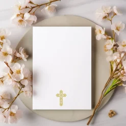 Discount Konfirmationseinladungskarten-Set 10er-Pack, florale Konfirmationseinladung, blumige Einladung zur Konfirmation Einladungskarten