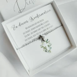 Hot Konfirmationsgeschenk personalisiert, Geschenk zur Konfirmation Mädchen Jungen, Engel Armband mit Gravur Edelstahl Geschenke