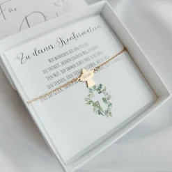 Hot Konfirmationsgeschenk personalisiert, Geschenk zur Konfirmation Mädchen Jungen, Engel Armband mit Gravur Edelstahl Geschenke