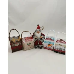 Sale Körbchen Weihnachtsmann mit Gürtel Säckchen & Beutel