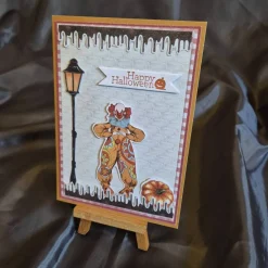 Hot Kürbis Halloween Karte / Happy Halloween Grußkarte / Handgemachte Halloweenkarte / Halloweenkarte Clownmotiv Einladungskarten