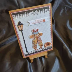 Hot Kürbis Halloween Karte / Happy Halloween Grußkarte / Handgemachte Halloweenkarte / Halloweenkarte Clownmotiv Einladungskarten