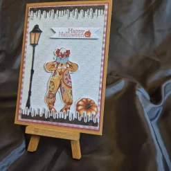 Hot Kürbis Halloween Karte / Happy Halloween Grußkarte / Handgemachte Halloweenkarte / Halloweenkarte Clownmotiv Einladungskarten