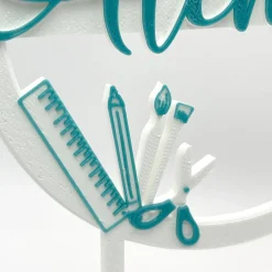 Best Kuchen Topper zur Einschulung - personalisiert mit Namen & Jahr Tortendekoration
