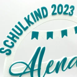 Best Kuchen Topper zur Einschulung - personalisiert mit Namen & Jahr Tortendekoration